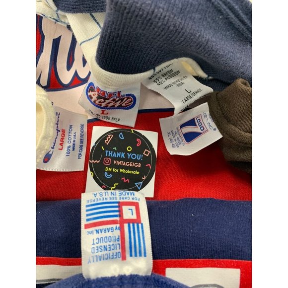 Vintage 90s Sports Salem Logo 7 NBA NFL MLB Reseller Lot Of 20 Mix SZS USA Rare - Picture 2 of 5